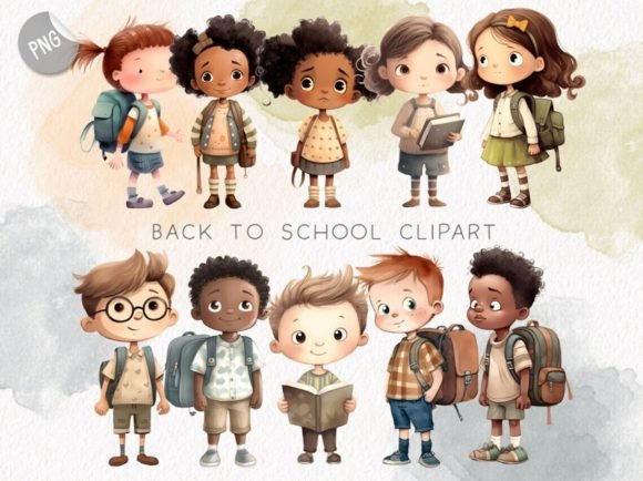 Back to School Clipart Instant Download: Creative, Versatile & Teacher-Ready Graphics