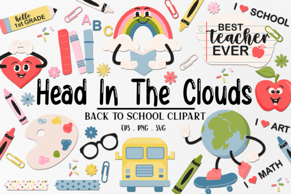 Back to School Clipart Svg Classroom