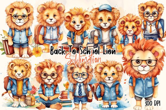 Back to School Lion Watercolor Clipart: A Practical Asset for Educators, Designers, and Small Business Owners
