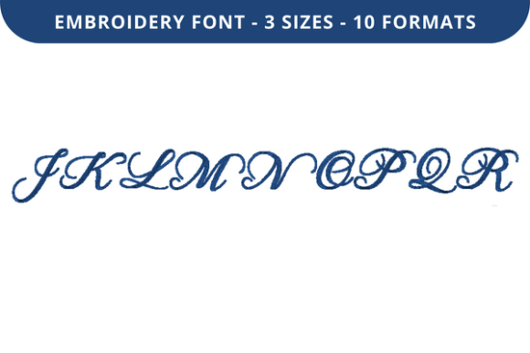 Besides Me Font J to R: Elegant Embroidery for Names & Quotes