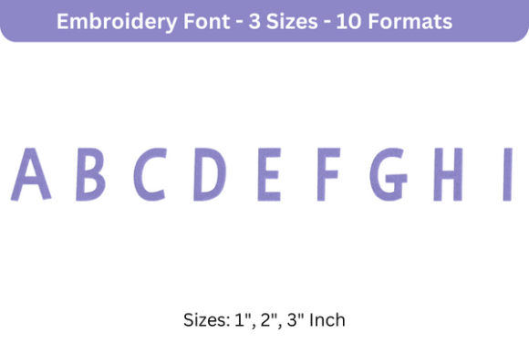 Bimbo Font Uppercase A to I: A Practical Guide for Embroidery Designers