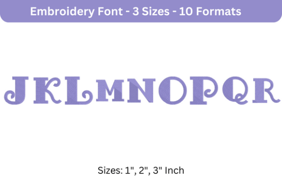 Fancy Pants Font J to R: Elegant Embroidery for Names & Quotes
