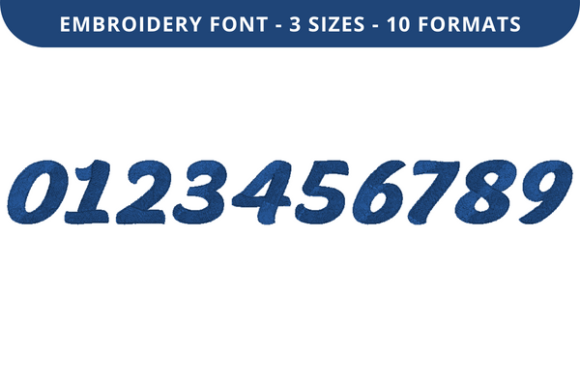 It Happens Font 0 to 9: Embroidery Numbers & Letters
