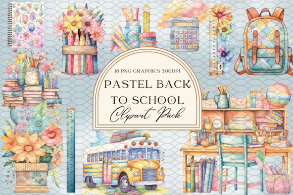 Watercolor Pastel Back to School Art: Soft, Sophisticated Creativity for Educators and Designers