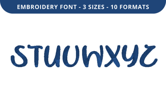 Wish List Kiss Font S to Z: Elegant Embroidery for Personalized Fabric